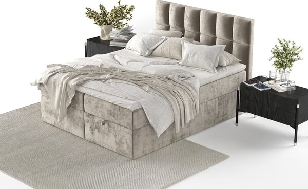 Maison de Rêve Béžová čalouněná postel ESSENCE 180 x 200 cm, boxspring