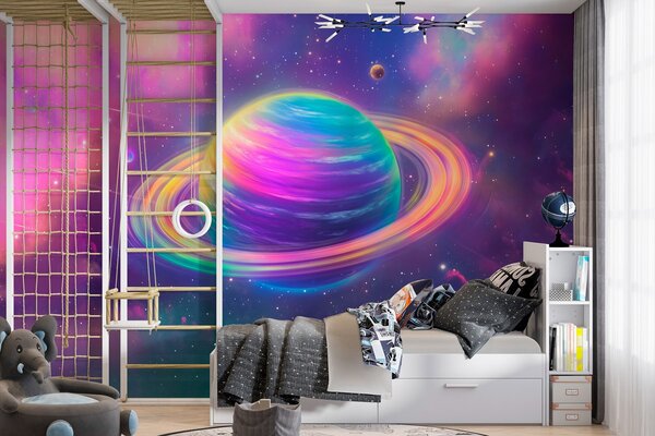 Fototapeta Barevná planeta ve vesmíru, Vesmírné fototapety, Populární fototapety, w03397 - Tapeko.co.cz