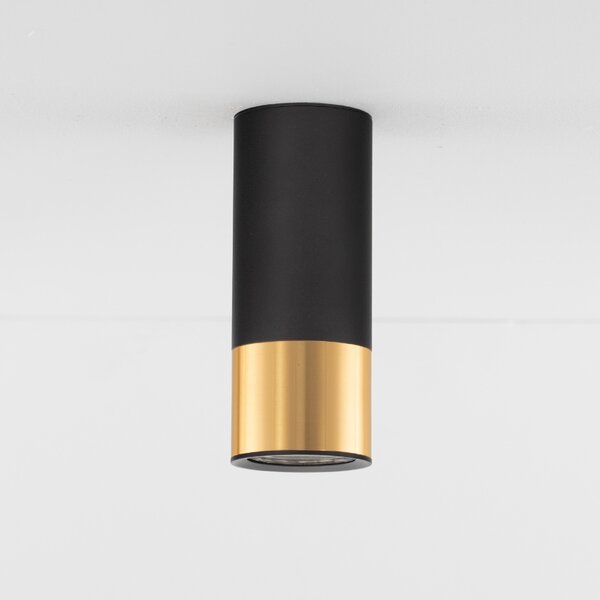 Černo-zlaté kovové bodové světlo Nova Luce Picto II