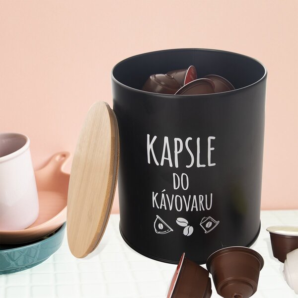 Dóza pr. 16 cm Kapsle BLACK