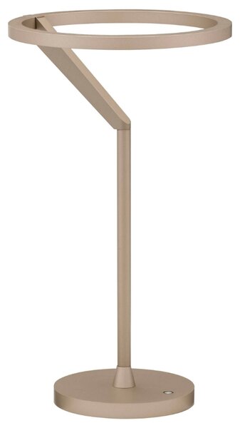 Hnědá kovová stolní LED lampa Nova Luce Tilia