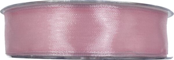 Stuha organzová INFINITY PINK světle růžová 25mm x 20m ( 5,-Kč/m)