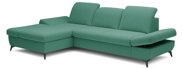 Rohová sedací souprava Harpie (mořská) (L). Akce -24%