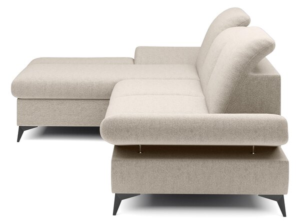 Rohová sedací souprava Harpie (bílá) (L). Akce -25%