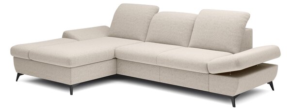 Rohová sedací souprava Harpie (bílá) (L). Akce -25%
