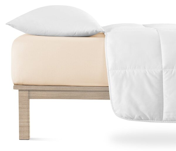 Béžové napínací prostěradlo jersey 90x200 cm Boxspring – Andrea Simone