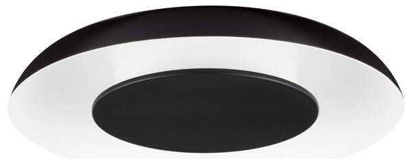Černobílé kovové stropní LED světlo Nova Luce Epos 40 cm