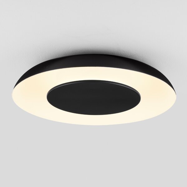 Černobílé kovové stropní LED světlo Nova Luce Epos 40 cm
