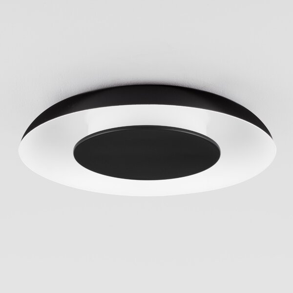 Černobílé kovové stropní LED světlo Nova Luce Epos 40 cm