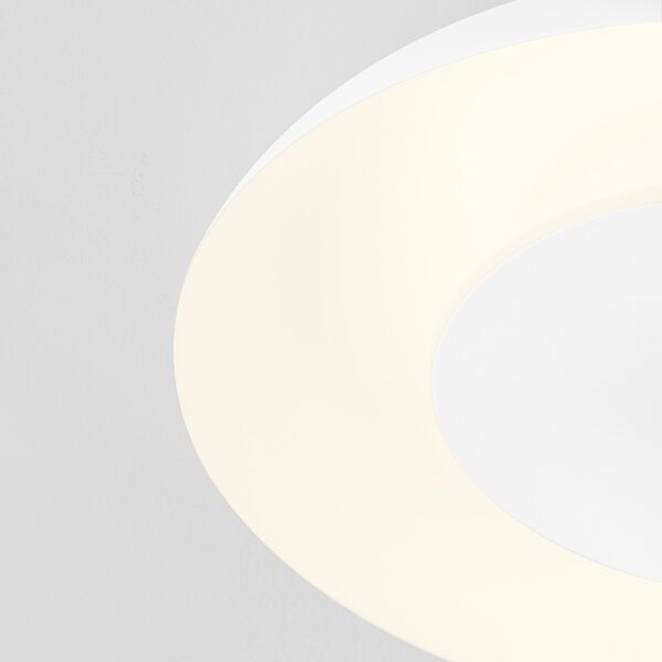 Bílé kovové stropní LED světlo Nova Luce Epos 40 cm