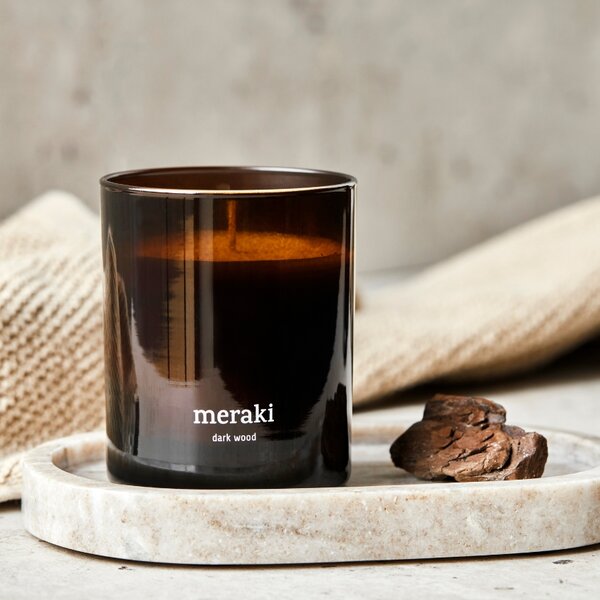 Sójová vonná svíčka Meraki Dark Wood 200 g