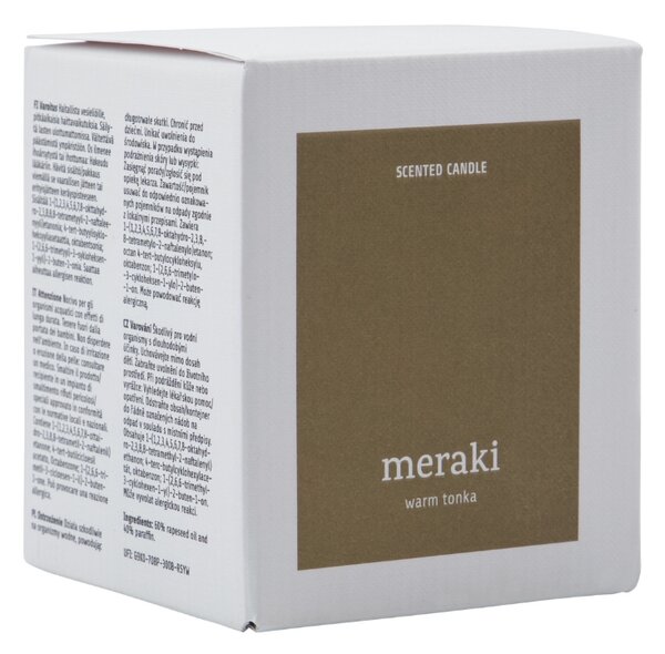 Sójová vonná svíčka Meraki Warm Tonka 200 g