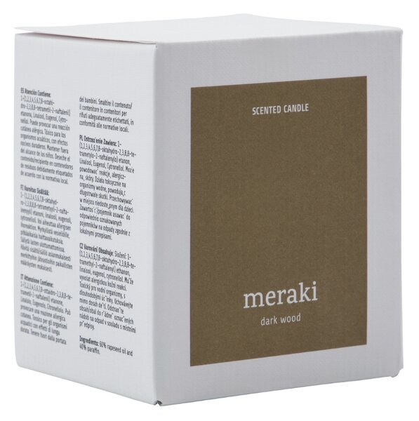Sójová vonná svíčka Meraki Dark Wood 200 g