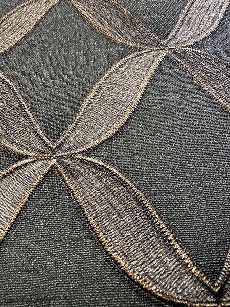 Geometrická vliesová tapeta na zeď, zelená, imitace látky, FT221228, Best Sellers, Design ID