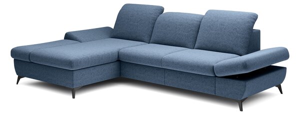 Rohová sedací souprava Harpie (modrá) (L). Akce -25%