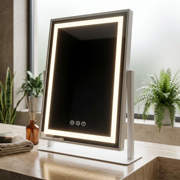 Rea Rea, Zrcadlo LED LUMI White 30x40cm, HOM-01800