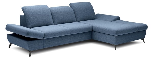 Rohová sedací souprava Harpie (modrá) (P). Akce -25%