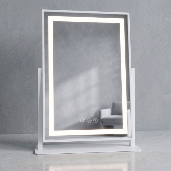 Rea Rea, Zrcadlo LED LUMI White 30x40cm, HOM-01800