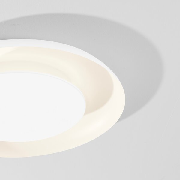 Bílé kovové stropní LED světlo Nova Luce Epos 60 cm