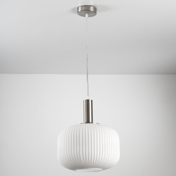 ONLI - Lustr na lanku DOROTY 1xE27/15W/230V bílá/lesklý chrom