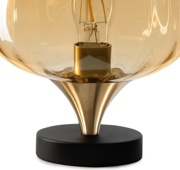 ONLI - Stolní lampa ELIDE 1xE27/15W/230V černá/měděná