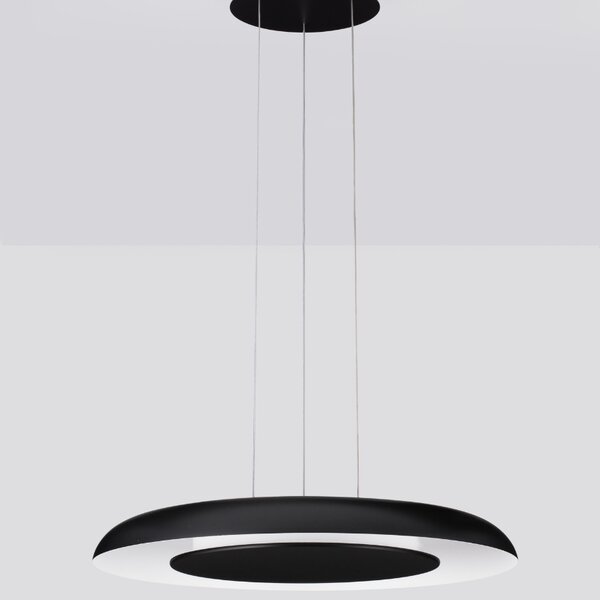 Černé kovové závěsné LED světlo Nova Luce Epos 60 cm