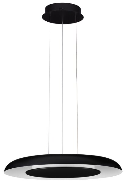 Černé kovové závěsné LED světlo Nova Luce Epos 60 cm