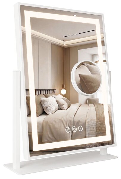 Rea Rea, Zrcadlo LED LUMI White 30x40cm, HOM-01800