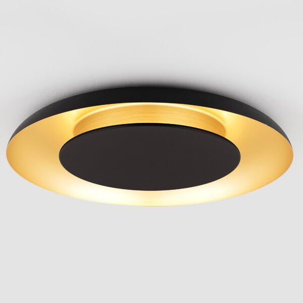 -25 % Dny MOMENTI– Černo-zlaté kovové stropní LED světlo Nova Luce Epos 60 cm