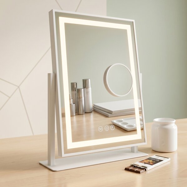 Rea Rea, Zrcadlo LED LUMI White 30x40cm, HOM-01800