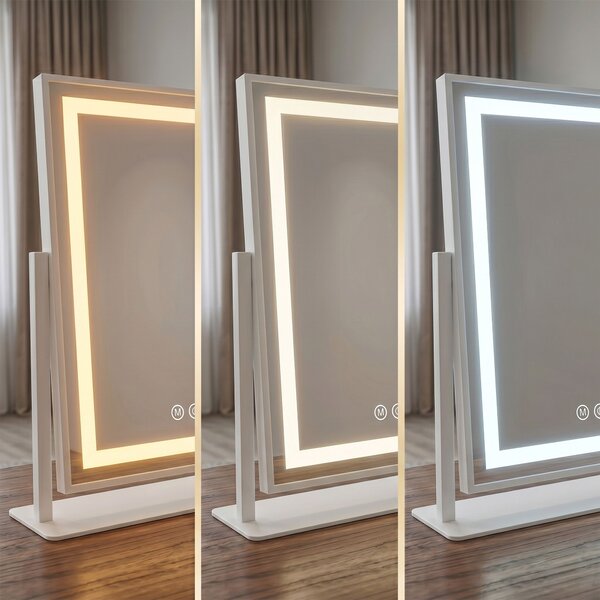 Rea Rea, Zrcadlo LED LUMI White 30x40cm, HOM-01800
