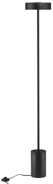 Černá kovová stojací LED lampa Nova Luce Thea 135 cm