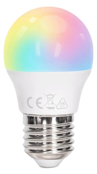 Aigostar - LED RGBW Stmívatelná žárovka G45 E27/6W/230V 3000K + DO