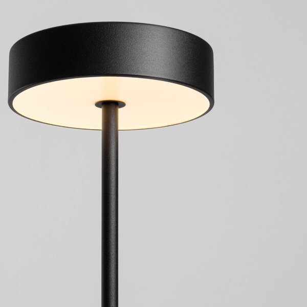 Černá kovová stojací LED lampa Nova Luce Thea 135 cm