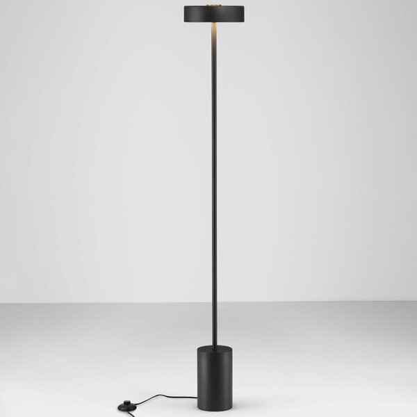 Černá kovová stojací LED lampa Nova Luce Thea 135 cm