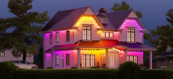 Nanoleaf N7401K02-15POL - LED RGBW Stm. řetěz 72W/230V 15m 2200-6500K IP67 Wi-Fi