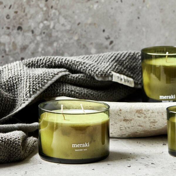 Sójová vonná svíčka Meraki Lavender Rain 340 g