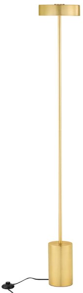 Zlatá kovová stojací LED lampa Nova Luce Thea 135 cm