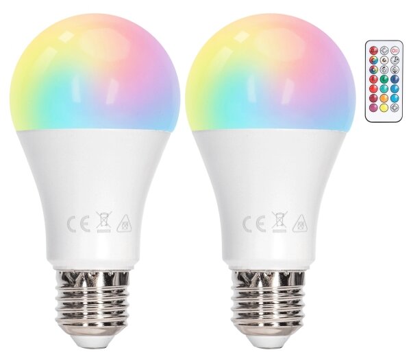 Aigostar - LED RGBW Stmívatelná žárovka A60 E27/8W/230V 3000K + DO