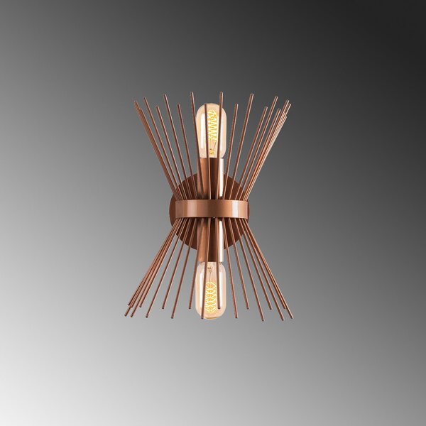 Opviq Nástěnná lampa Budle měděná