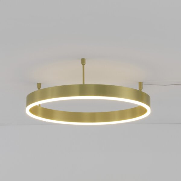 Zlaté kovové stropní LED světlo Nova Luce Motif 60 cm
