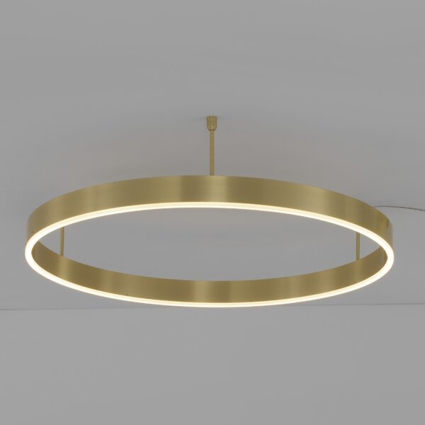 Zlaté kovové stropní LED světlo Nova Luce Motif 80 cm