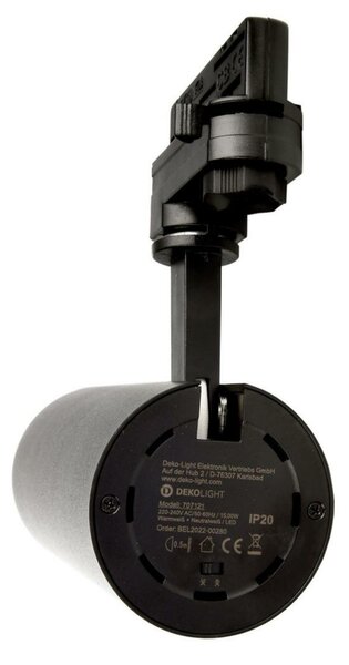 Deko-Light kolejnicový systém 3-fázový 230V Lucea 20 černá 220-240V AC/50-60Hz 20,00 W 3000/4000 K tmavě černá RAL 9005 707121