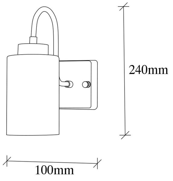 Opviq Nástěnná lampa Dusuz mléčné sklo/zlatá