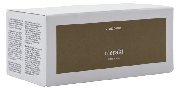 Set dvou sójových vonných svíček Meraki Warm Tonka