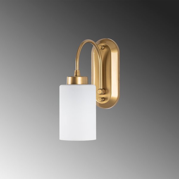Opviq Nástěnná lampa Hemikilo mléčné sklo/zlatá