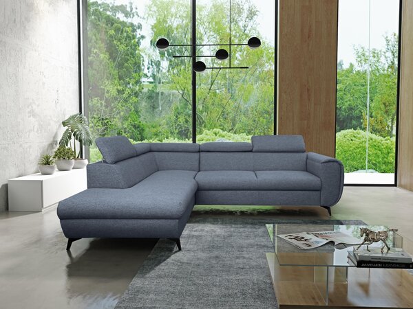 Rohová sedací souprava Monaco (modrá) (L). Akce -24%