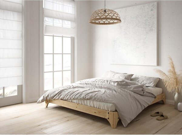 Dvoulůžková postel z borovicového dřeva s roštem 140x200 cm Elan – Karup Design