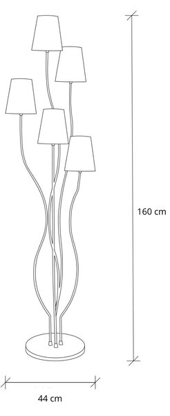 Opviq Stojací lampa Bonibon III vícebarevná