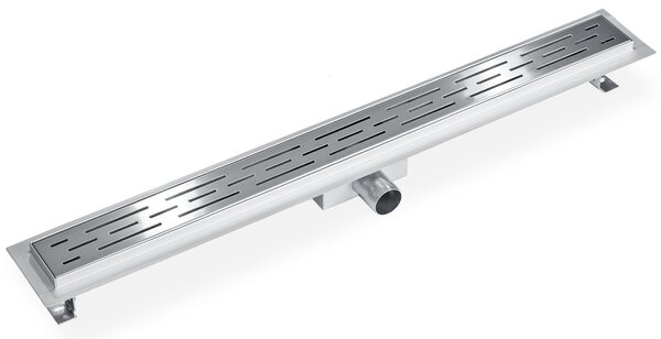 Tectake Sprchový odtokový žlábek nerezový - 80 cm